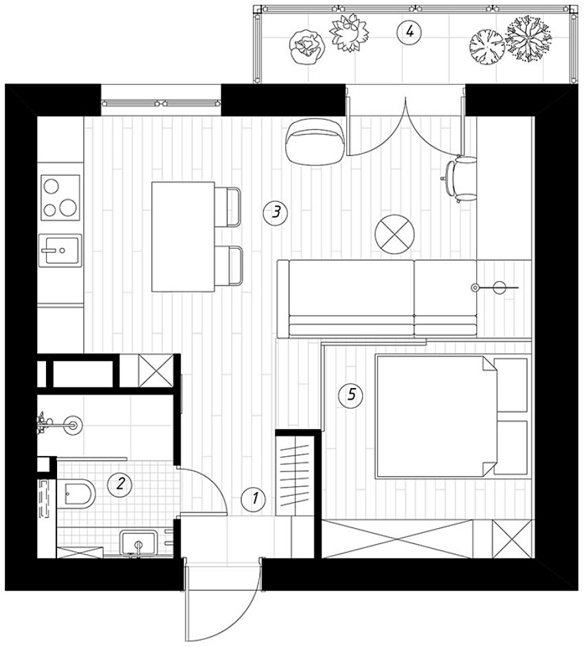 Modern Russian wooden apartments - Interior Design Ideas