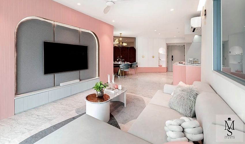 Luxurious light classic French home with soft coral dough - Interior Design Ideas