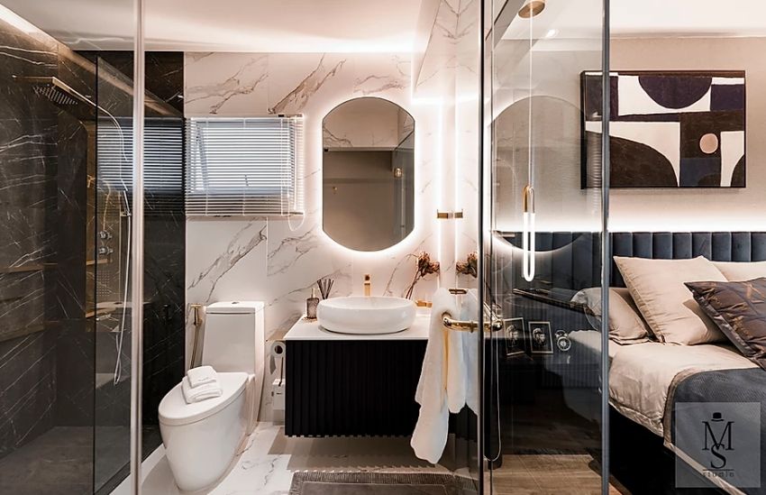 Luxurious light classic French home with soft coral dough - Interior Design Ideas