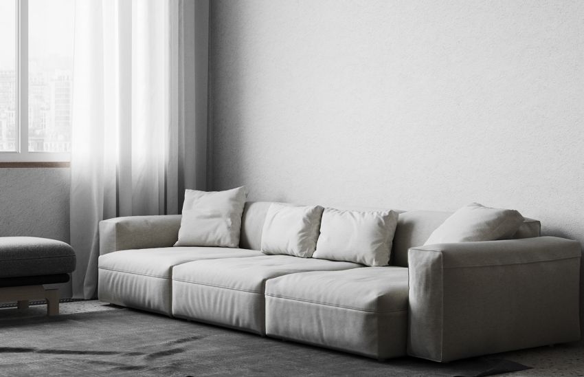 Lips house 10 square meters of natural stone with quiet gray color - Interior Design Ideas