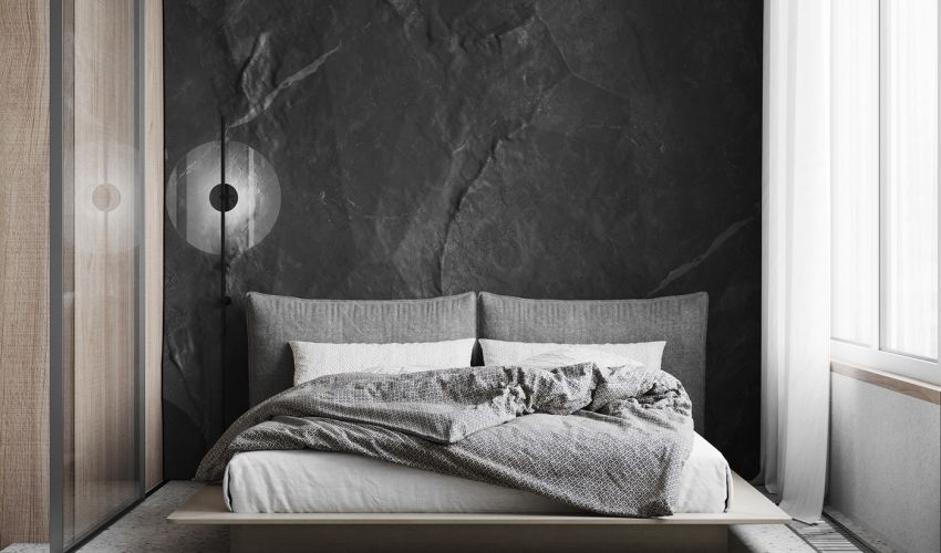 Lips house 10 square meters of natural stone with quiet gray color - Interior Design Ideas