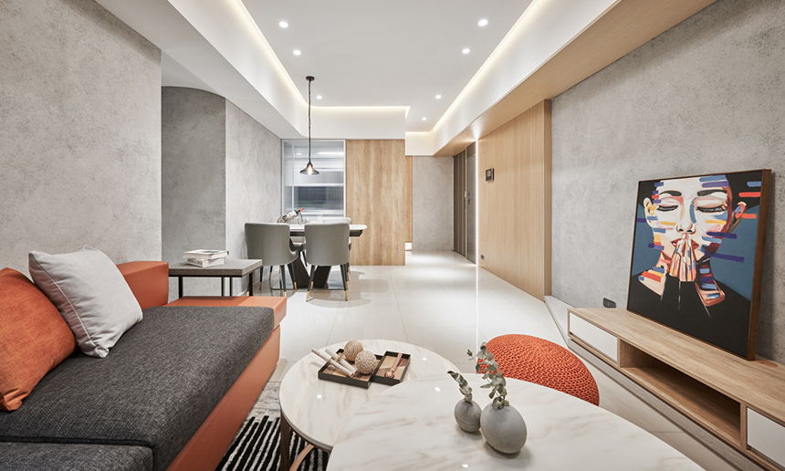 Connecting husband and wife's hearts by light - Interior Design Ideas