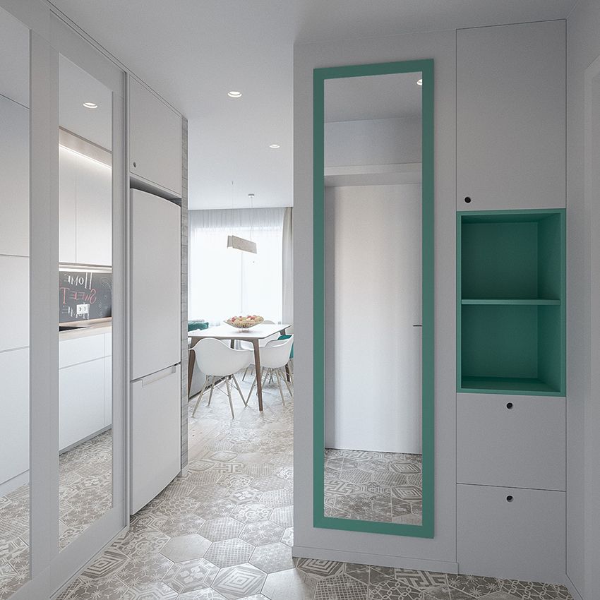 Nordic mint green house - Interior Design Ideas