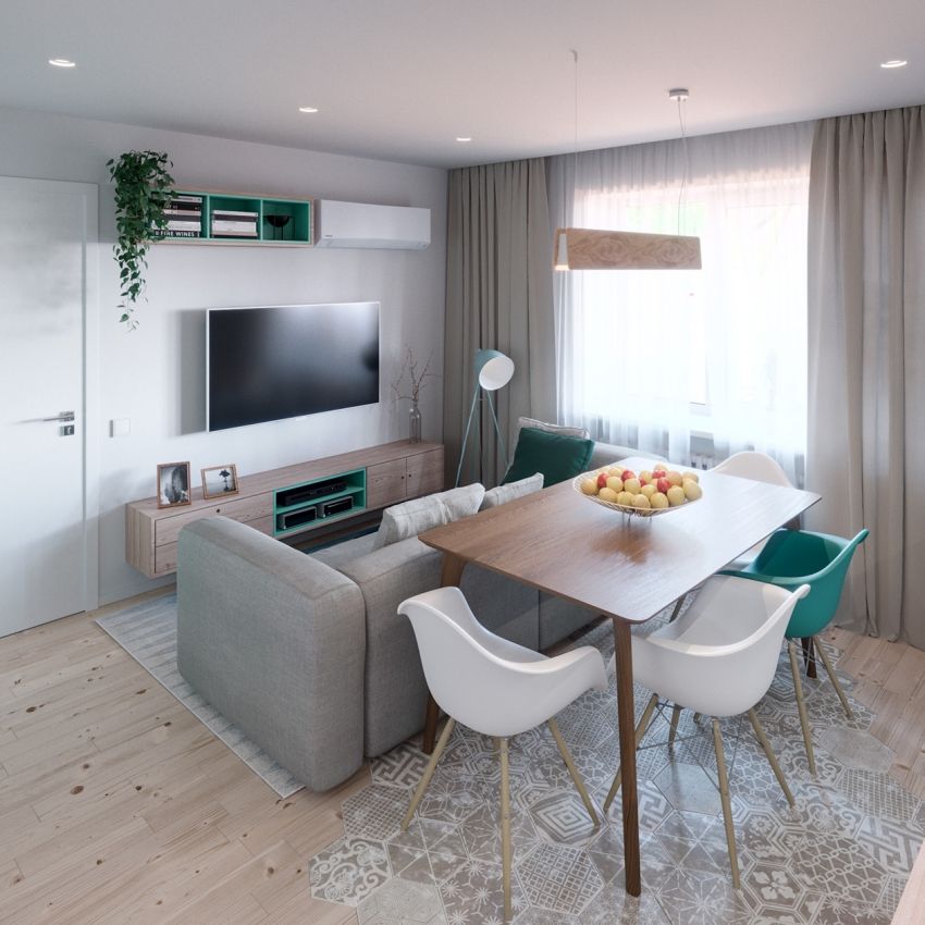 Nordic mint green house - Interior Design Ideas