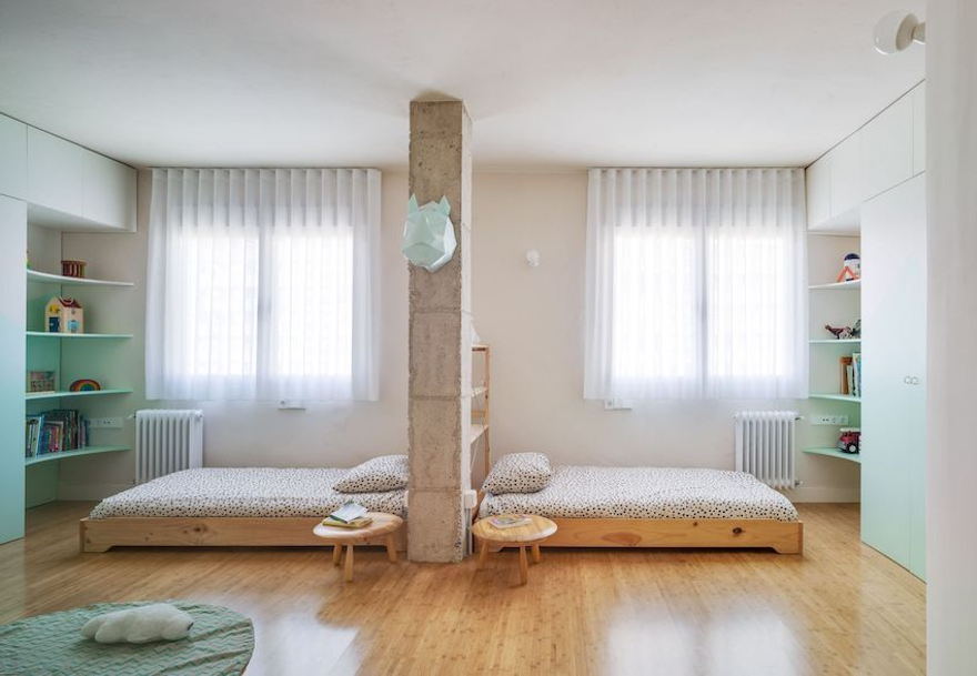 Refurbished 40m2 apartment by artistic curves - Interior Design Ideas