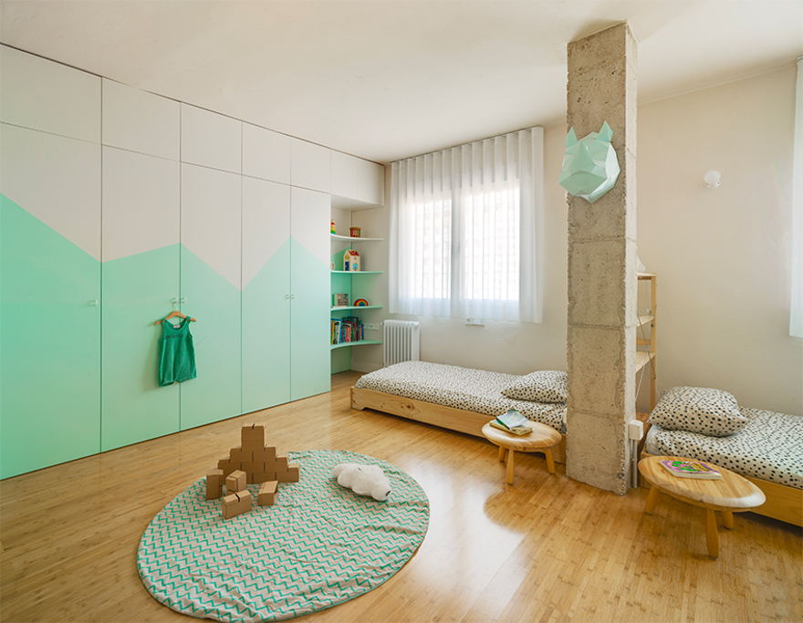 Refurbished 40m2 apartment by artistic curves - Interior Design Ideas