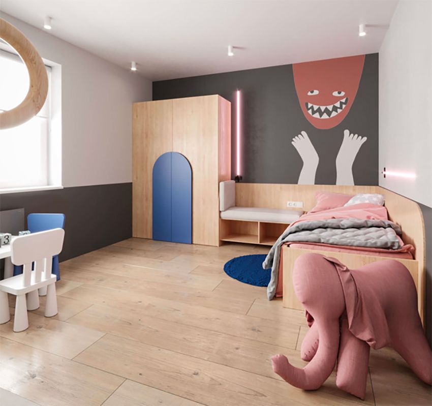 The wooden apartment is 36 square meters wide - Interior Design Ideas