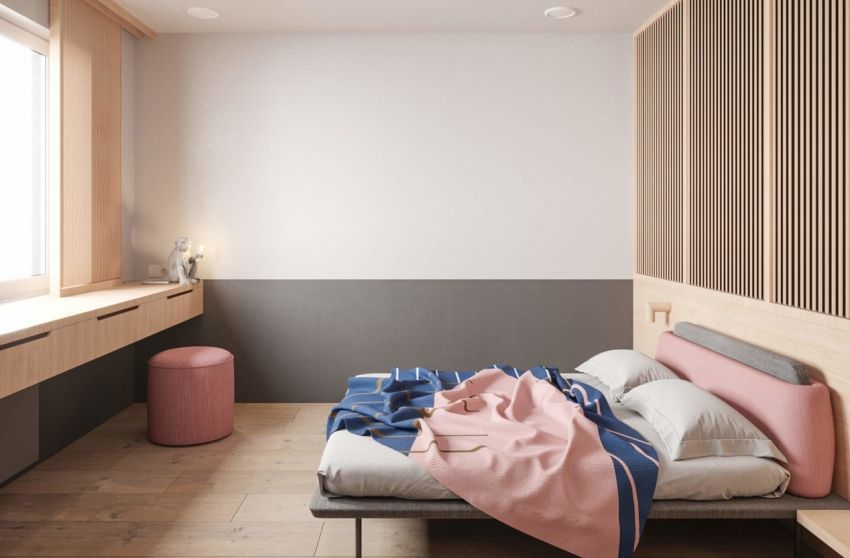 The wooden apartment is 36 square meters wide - Interior Design Ideas