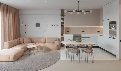 The house with the light of apricot blossom