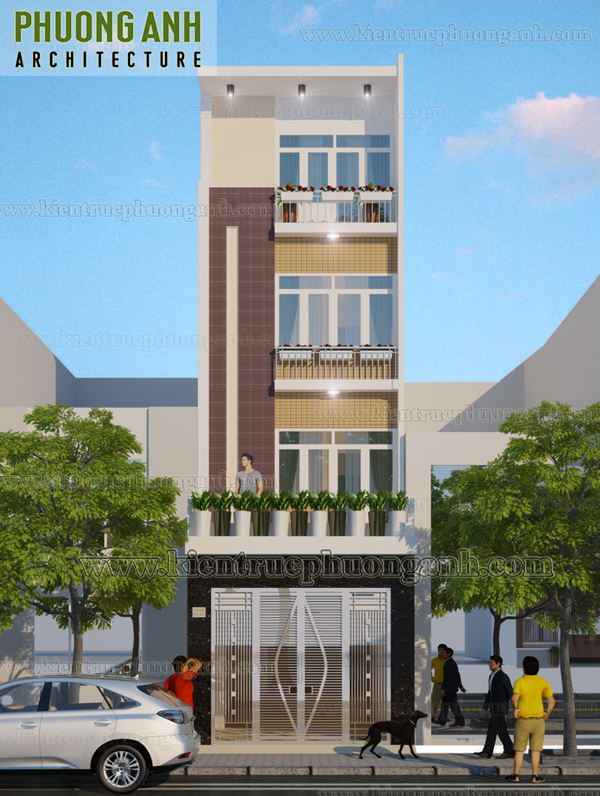 Mẫu thiết kế cho Nhà phố 4 tầng  - Ông Dũng - Q.Lê Chân - Tp.Hải Phòng